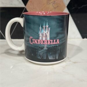 Vintage Cinderella Castle Mug - Black and Pink